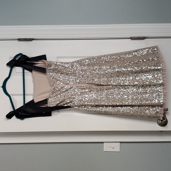 NWT Gal Meets Glam Waterfall Sequin Fit & Flare Dress - Picture 5 of 17